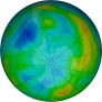 Antarctic ozone map for 2024-07-10